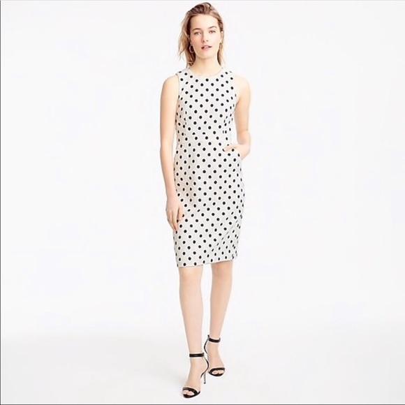 J. Crew Dresses & Skirts - J. Crew Sheath dress in polka dot textured tweed